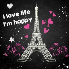 Tower Heart Love Photography Scenery Backdrop Love Theme Banner BVU-572