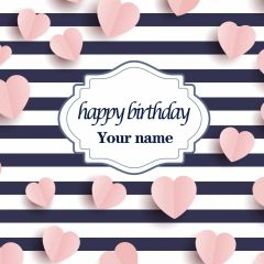 Birthday Name Pink Photography Scenery Backdrop Birthday Party Theme Banner BVU-575