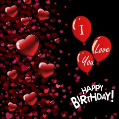 Birthday Ballon Photography Scenery Backdrop Birthday Party Theme Banner BVU-579