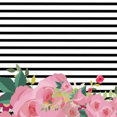 Flower Stripe Photography Scenery Backdrop Flowers Theme Banner BVU-582