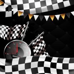 Watch Flag Photography Scenery Backdrop Birthday Party Theme Banner BVU-583