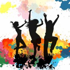 Dancer Colours Photography Scenery Backdrop Music Dance Theme Banner BVU-601
