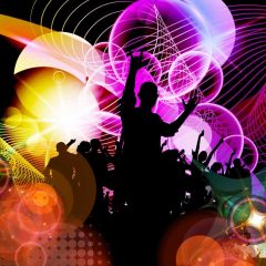 Light People Photography Scenery Backdrop Music Dance Theme Banner BVU-604