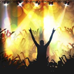 Stage Light Photography Scenery Backdrop Music Dance Theme Banner BVU-606