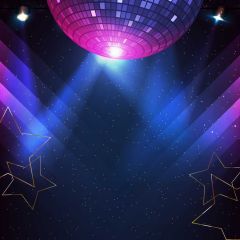 Stage Light Photography Scenery Backdrop Music Dance Theme Banner BVU-608