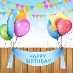 Birthday Flag Photography Scenery Backdrop Birthday Party Theme Banner BVU-615