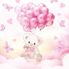 Ballon Butterfly Photography Scenery Backdrop Birthday Party Theme Banner BVU-623