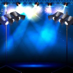 Stage Light Photography Scenery Backdrop Music Dance Theme Banner BVU-630