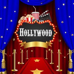 Hollywood Carpet Photography Scenery Backdrop Stage Carpet Theme Banner BVU-631
