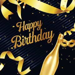 Birthday Bottle Photography Scenery Backdrop Birthday Party Theme Banner BVU-638