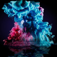 Red Blue Photography Scenery Backdrop Abstract Art Theme Banner BVU-639