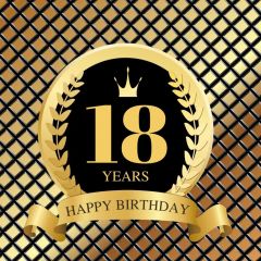 Birthday Golden Photography Scenery Backdrop Birthday Party Theme Banner BVU-646