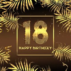 Birthday Leaves Photography Scenery Backdrop Birthday Party Theme Banner BVU-647