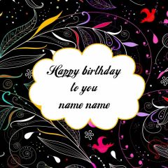 Birthday Leaf Photography Scenery Backdrop Birthday Party Theme Banner BVU-648