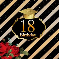 Birthday Crown Photography Scenery Backdrop Birthday Party Theme Banner BVU-649