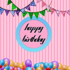 Flag Birthday Photography Scenery Backdrop Birthday Party Theme Banner BVU-653