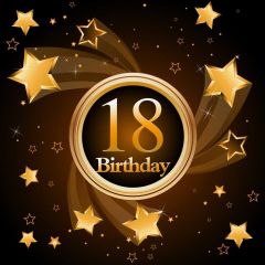 Birthday Star Photography Scenery Backdrop Birthday Party Theme Banner BVU-655