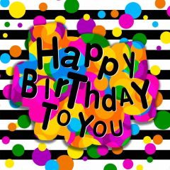 Birthday Colors Photography Scenery Backdrop Birthday Party Theme Banner BVU-656