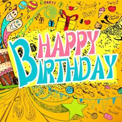 Birthday Graffiti Photography Scenery Backdrop Birthday Party Theme Banner BVU-671