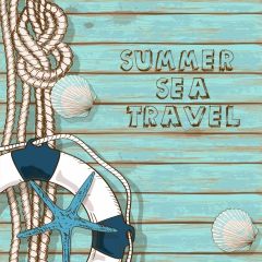 Sea Shell Photography Scenery Backdrop Ocean Theme Banner BVU-674