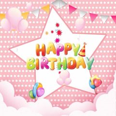 Birthday Flag Photography Scenery Backdrop Birthday Party Theme Banner BVU-690