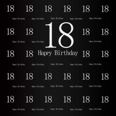Birthday Black Photography Scenery Backdrop Birthday Party Theme Banner BVU-691