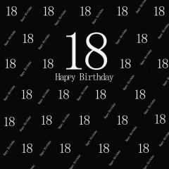 Birthday Black Photography Scenery Backdrop Birthday Party Theme Banner BVU-692