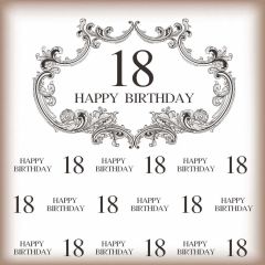 Birthday Garland Photography Scenery Backdrop Birthday Party Theme Banner BVU-695