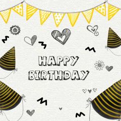 Birthday Flag Photography Scenery Backdrop Birthday Party Theme Banner BVU-701