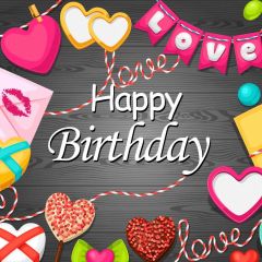 Birthday Flag Photography Scenery Backdrop Birthday Party Theme Banner BVU-706