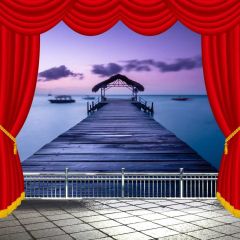 Road Pillar Photography Scenery Backdrop Stage Carpet Theme Banner BVU-707