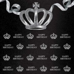 Birthday Crown Photography Scenery Backdrop Birthday Party Theme Banner BVU-710