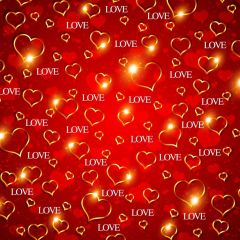 Red Heart Photography Scenery Backdrop Love Theme Banner BVU-737