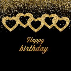 Birthday Heart Photography Scenery Backdrop Birthday Party Theme Banner BVU-745