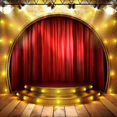 Stage Light Photography Scenery Backdrop Music Dance Theme Banner BVU-754