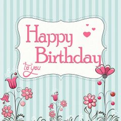 Birthday Flower Photography Scenery Backdrop Birthday Party Theme Banner BVU-758