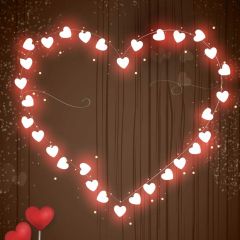 Heart Light Photography Scenery Backdrop Love Theme Banner BVU-761