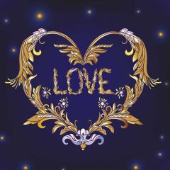 Purple Love Heart Photography Scenery Backdrop Birthday Party Theme Banner BVU-766