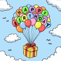 Birthday Gift Photography Scenery Backdrop Birthday Party Theme Banner BVU-771