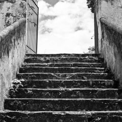 Stair Armrest Photography Scenery Backdrop Stairs Theme Banner BVU-781