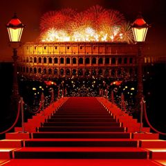 Stair Firework Photography Scenery Backdrop Stairs Theme Banner BVU-805