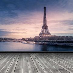 Tower Floor Sea Photography Scenery Backdrop Landmark Theme Banner BVU-843