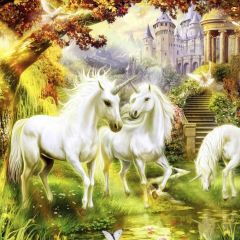 Horse Tree Photography Scenery Backdrop Fantasy Theme Banner BVU-856
