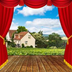 Floor Curtain Photography Scenery Backdrop Arches or Pillars Theme Banner BVU-861