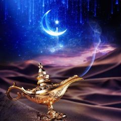 Moon Smoke Photography Scenery Backdrop Fantasy Theme Banner BVU-866