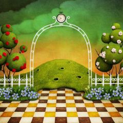 Tree Flower Photography Scenery Backdrop Fantasy Theme Banner BVU-867