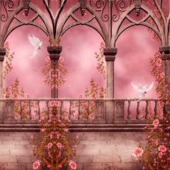 Bird Pillar Photography Scenery Backdrop Indoor Theme Banner BVU-875