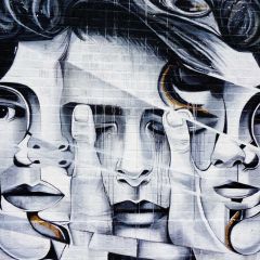 Face Black Photography Scenery Backdrop Abstract Art Theme Banner BVU-884