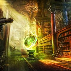 Pillar Light Photography Scenery Backdrop Fantasy Theme Banner BVU-885