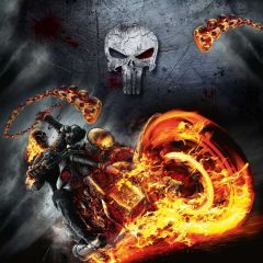 Skull Fire Photography Scenery Backdrop Fantasy Theme Banner BVU-892